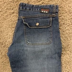 Juniors cropped jeans